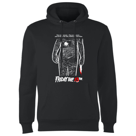 Friday the 13th Classic Poster Mono Hoodie - Black - S - Black