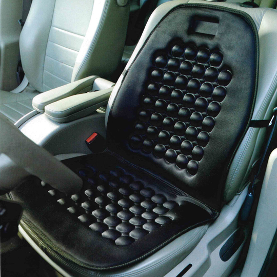 Black Car Seat Cushion Magnetic Massage Chair Reduces Back Pain