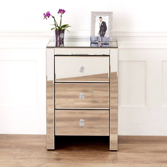 Rubio 3 Drawer Bedside Table