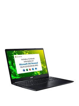Acer Aspire 1 A115-31 Laptop - 15.6In Fhd, Intel Pentium Silver, 4Gb Ram, 128Gb Ssd, Microsoft 365 Personal Included (12 Months) - Black - Laptop Only