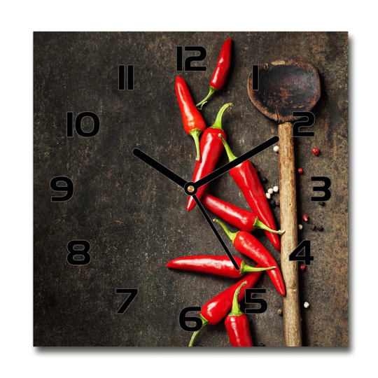 Hemanshu Chilli Peppers Silent Wall Clock
