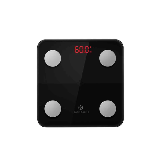 Noerden Minimi Smart Scales With 14 Biometrics: (Bluetooth Connection) Weight BMI* BMR* Fat Mass Muscle Mass Hydration Visceral Fat Bone Mass And Even Your Metabolic Age - Black