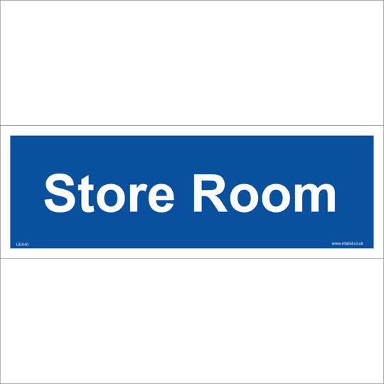(150 x 50mm - 6 x 2, Magnetic - Vehicle Grade) GE640 Store Room SIGN Door Plaque storage warehouse factory stock locker