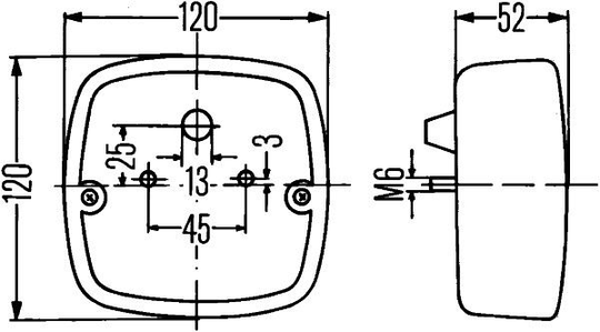 Combination Tail Light 2SE 002 514-171 Hella 2SE 002 514171