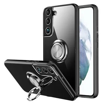 Samsung Galaxy S22 5G Magnetic Ring Holder Case - Black