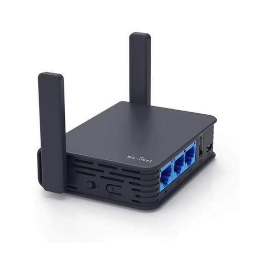 GL.iNet GL-AR750S-Ext (Slate) Gigabit Travel AC VPN Router, 300Mbps(2.4G)+433Mbps(5G) Wi-Fi, 128MB RAM, MicroSD Support, OpenWrt/LEDE pre-Installed,