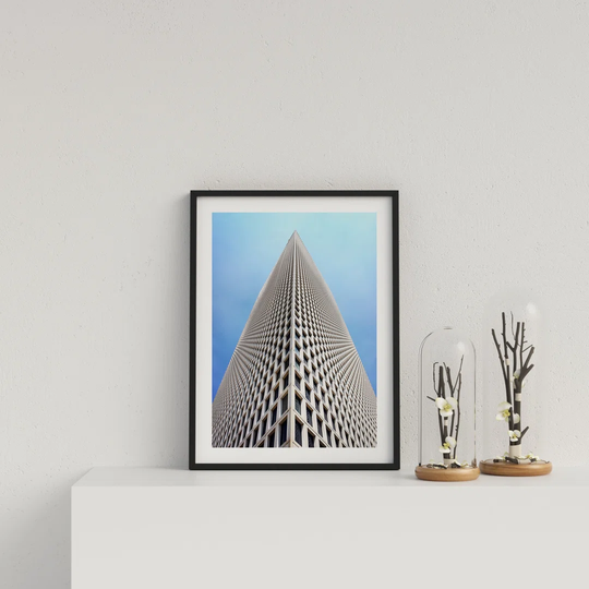 Symmetrical Skyscraper by Vouvart - Picture Frame Photograph