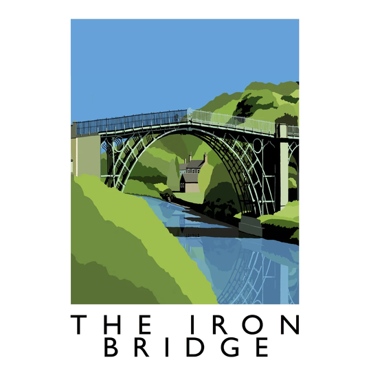 The Iron Bridge by Richard O'Neil - Graphic Art Print on Paper