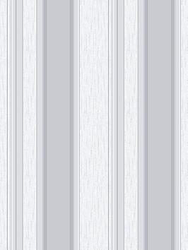 Vymura Synergy Stripe Dove Grey & Silver Glitter Wallpaper