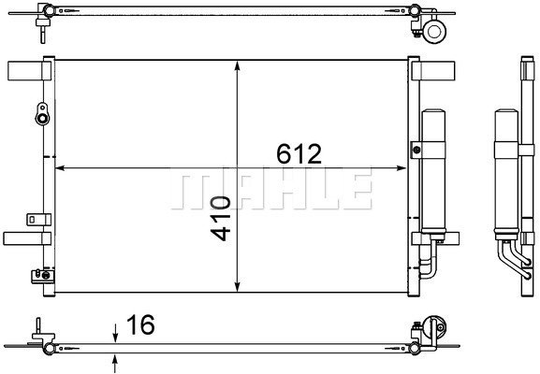 Condenser Air Conditioning 8FC351307-751 by BEHR