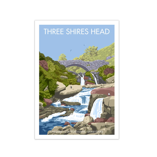 Three Shires Head - Graphict Art Print on Paper