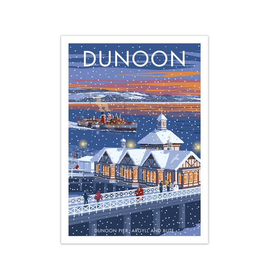 Scotland Dunoon Christmas by Stephen Millership - Graphict Art Print on Paper