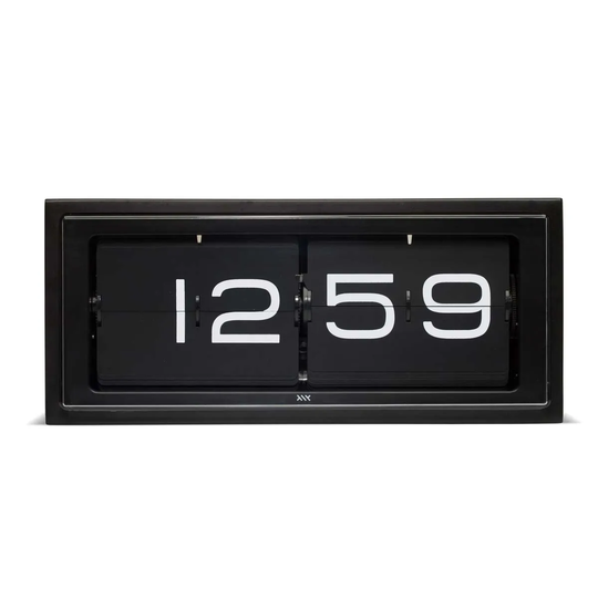 Leff Amsterdam Brick Wall/Desk Clock Black IP - 24H Black Display