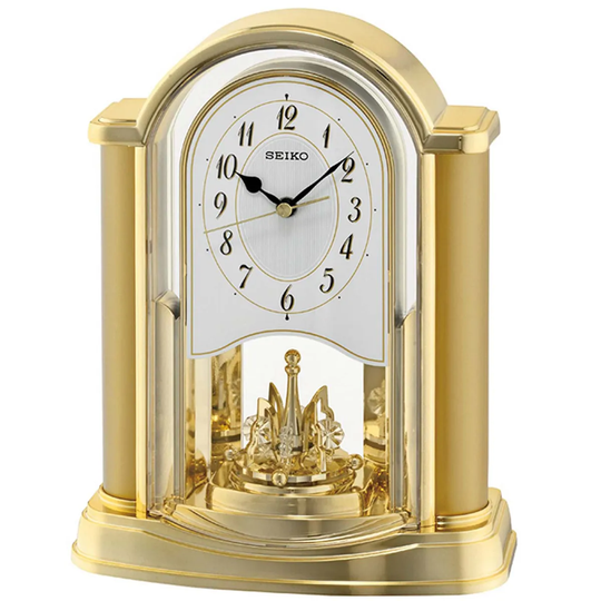 Seiko Swinging Bird Pendulum Wall Clock with Wood Effect Case - Brown