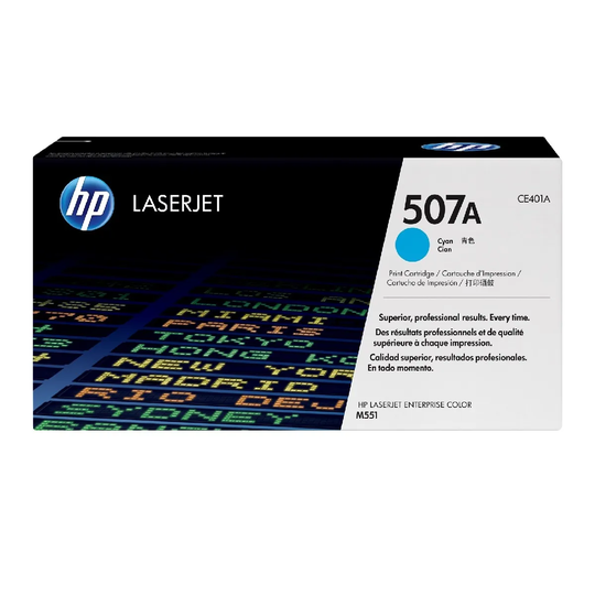 HP 507A Cyan Original LaserJet Toner Cartridge