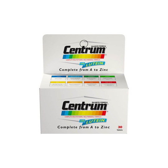 Centrum With Lutein 30 Tablets