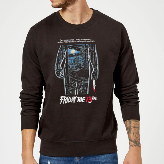 Friday the 13th Vintage Poster Sweatshirt - Black - 5XL - Black
