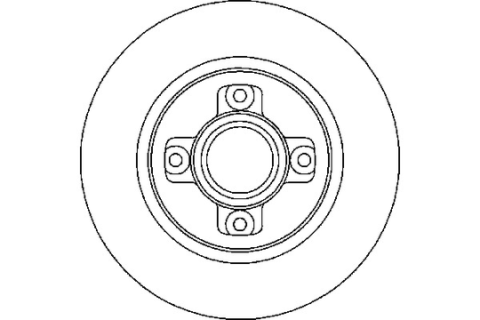 Mintex MDC2030 Pair Of Solid rear Brake Disc