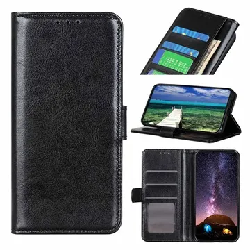 Motorola Edge (2021) Wallet Case with Magnetic Closure - Black