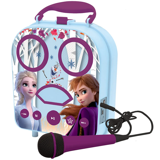Lexibook Disney Frozen II My Secret Portable Karaoke With Microphone