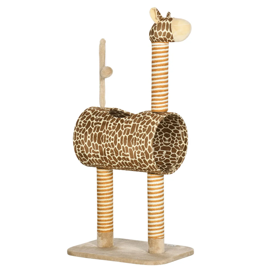 PawHut Cat Tree for Indoor Cats (48.5 x 34.5 x 101cm) - Biege