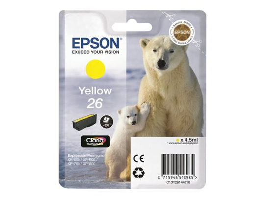 Epson 26 Yellow Claria Ink Cartridge