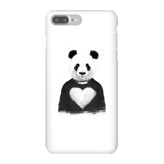 Balazs Solti Panda Love Phone Case for iPhone and Android - iPhone 7 Plus - Snap Case - Matte