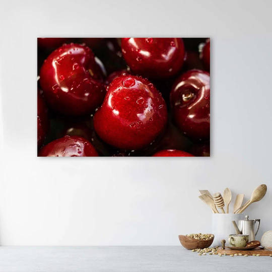 Canvas Print Red Cherries