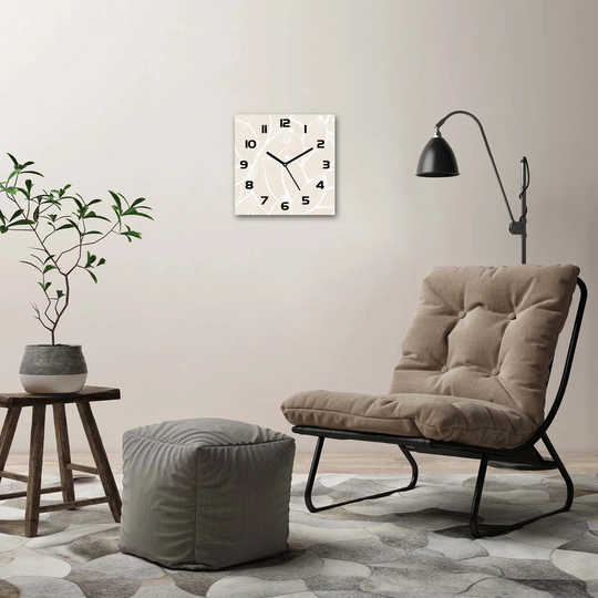 Jetlyn Leaves Silent Wall Clock