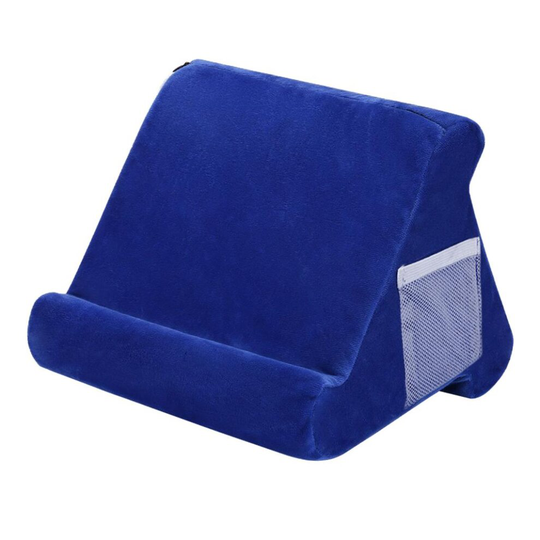 (Sky blue) Multi-Angle Laptop Holder Tablet Bed Soft Sponge Pillow Stand Cushion for Ipad Phone