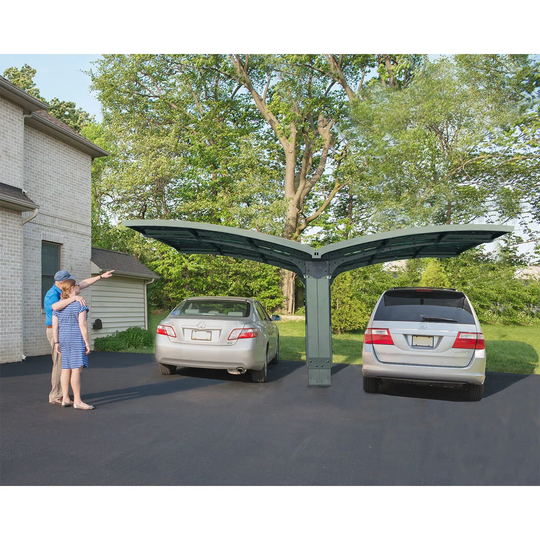 Palram - Canopia Canopia by Palram Arizona Breeze Double Carport - Grey