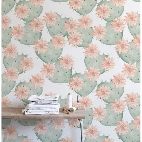 Walllpaper Roll 416X254cm Mural Decoration Wallpaper Material With Print Kitchen Livingroom Bedroom - Mexico Cactus Cacti Plants