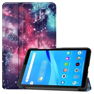 Tri-Fold Series Lenovo Tab M7 Folio Case - Galaxy