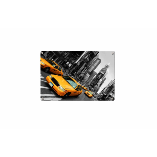 New York Yellow Cab Magnetic Wall Mounted Photo Memo Board