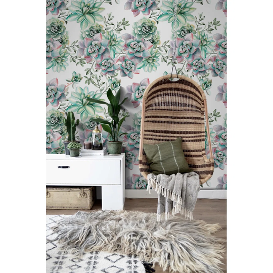 Ahnya 2.08m x 1.46m Matte Wallpaper Roll