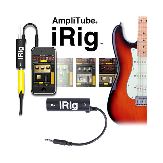 IRIG Guitar Audio Interface Converter Adapter Guitar Tuners Tone for iPhone iPad and iPod Touch