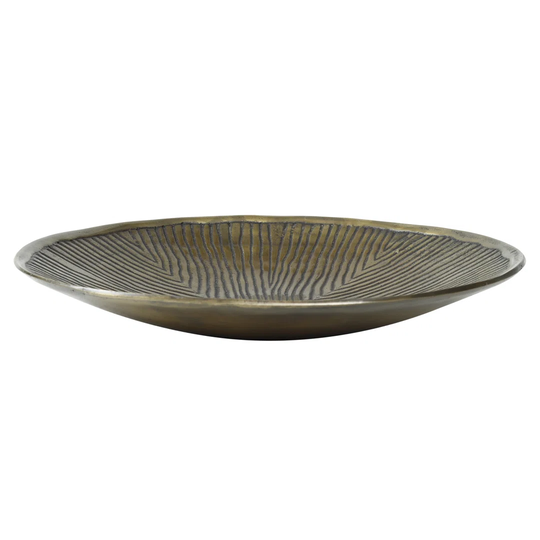 Franktown Aluminum Decorative Bowl in Gold
