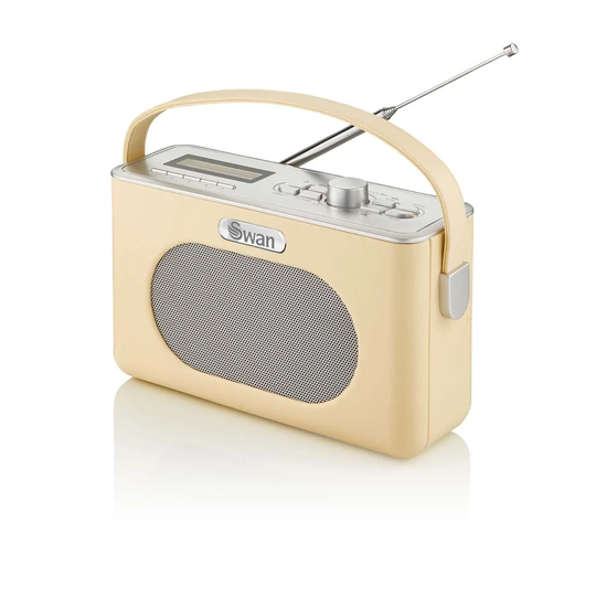 Swan Retro Dab Bluetooth Radio - Cream