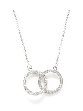 Say It With Diamonds Forever Friendship Necklace- Sterling Silver
