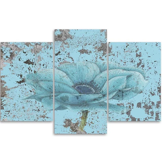 Canvas Print Turquoise Flower