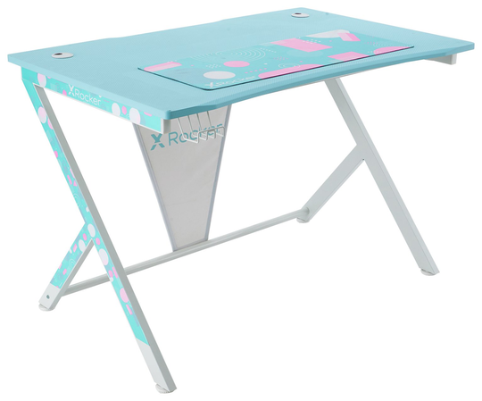 X Rocker Arteon Gaming Desk - Bubblegum Edition