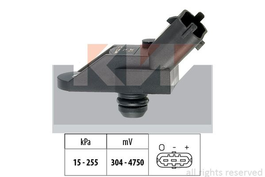 Air Pressure Sensor, height adaptation Made in Italy - OE Equivalent 493013 KW 493013