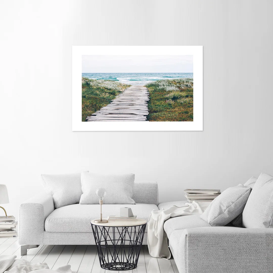 Poster, Wooden Path To The Sea