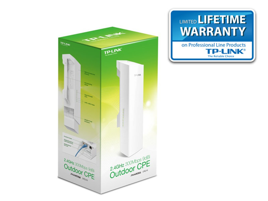 TP-Link CPE210 - 2.4GHz 300Mbps 9dBi Outdoor CPE