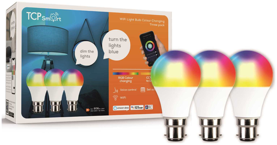 TCP B22 Smart Wi-Fi Classic Indoor LED Bulb - 3 Pack