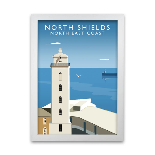'North Shields' Framed Graphic Art Print