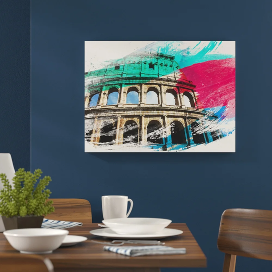 'Colosseum Rome Italy' Graphic Art Print Poster