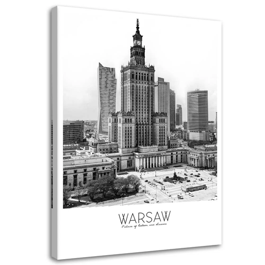 Canvas Print Palace Of Culture Warsaw