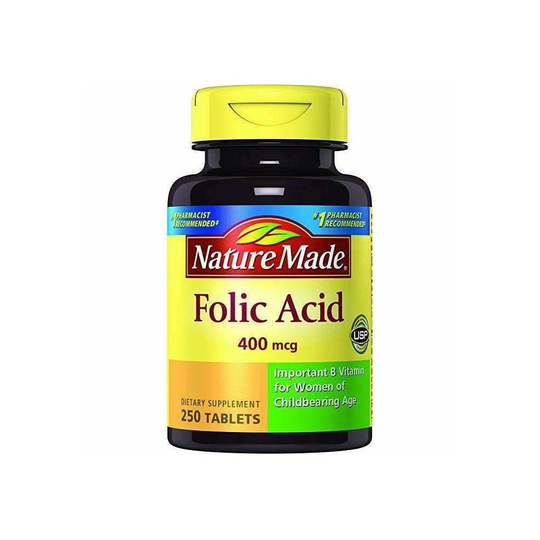 Nature Made Folic Acid 400 Mcg. 250 Tablets
