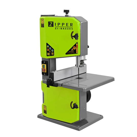 Zipper BAS205 250 W 200 mm Bandsaw 230 V
